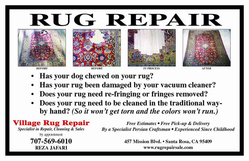 village rug repair sale and cleaning